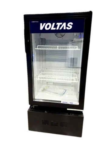 Voltas 120 L Single Door Upright Chiller (White, Black, VCGT120SD