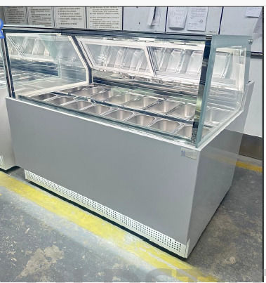 Thumbnail: Gelato Ice Cream Display Freezer - Frostwin 12 pans