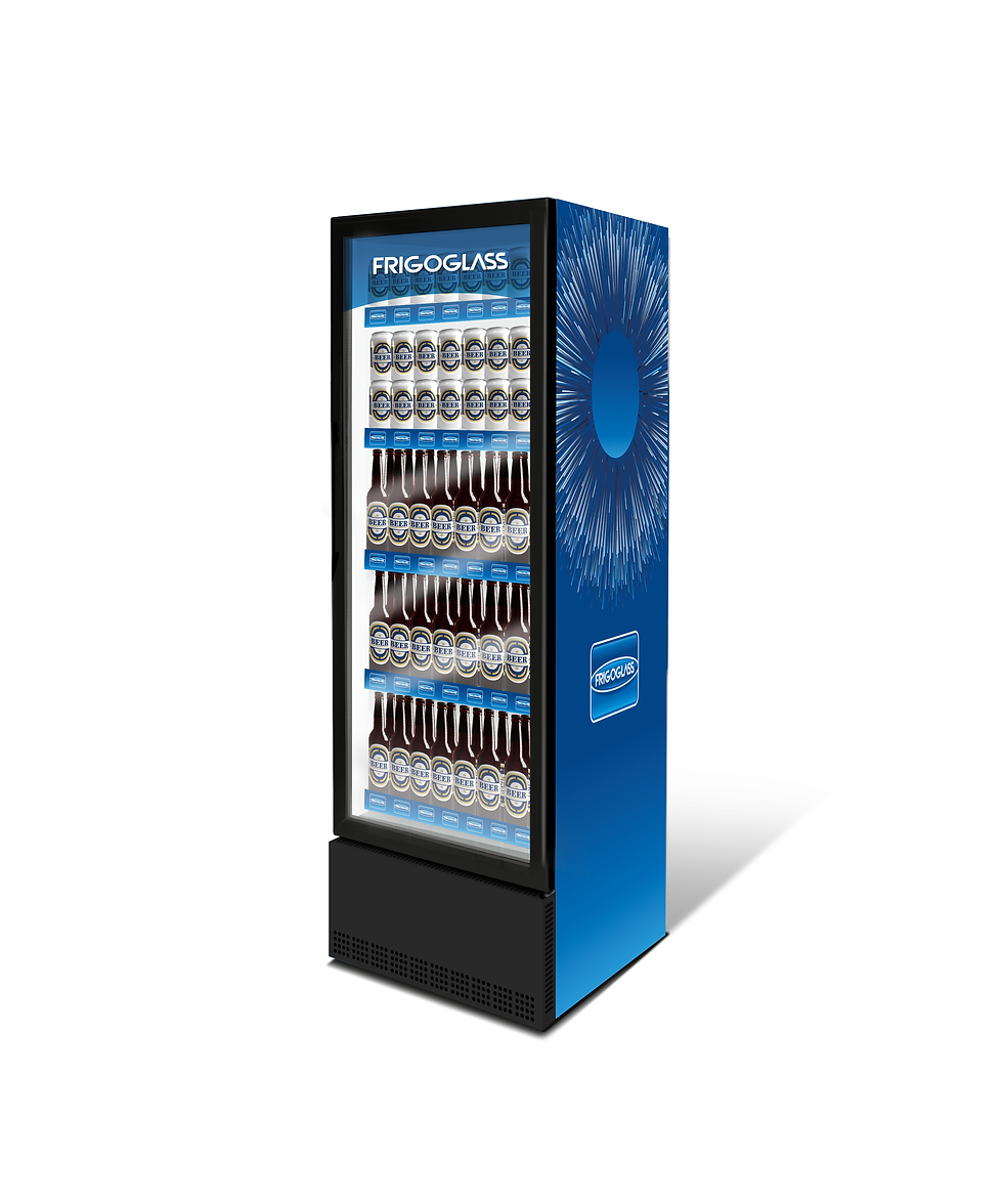 Thumbnail: FRIGOGLASS VG-370 [R134a] Visi Cooler Single Door, 370 Liters, Black
