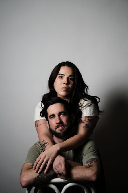 Self-portrait of young couple