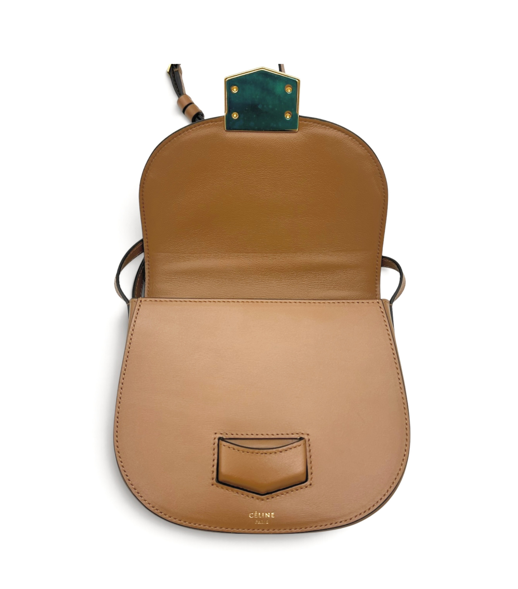 Celine Trotteur Calfskin Small Crossboadory Tan image 4