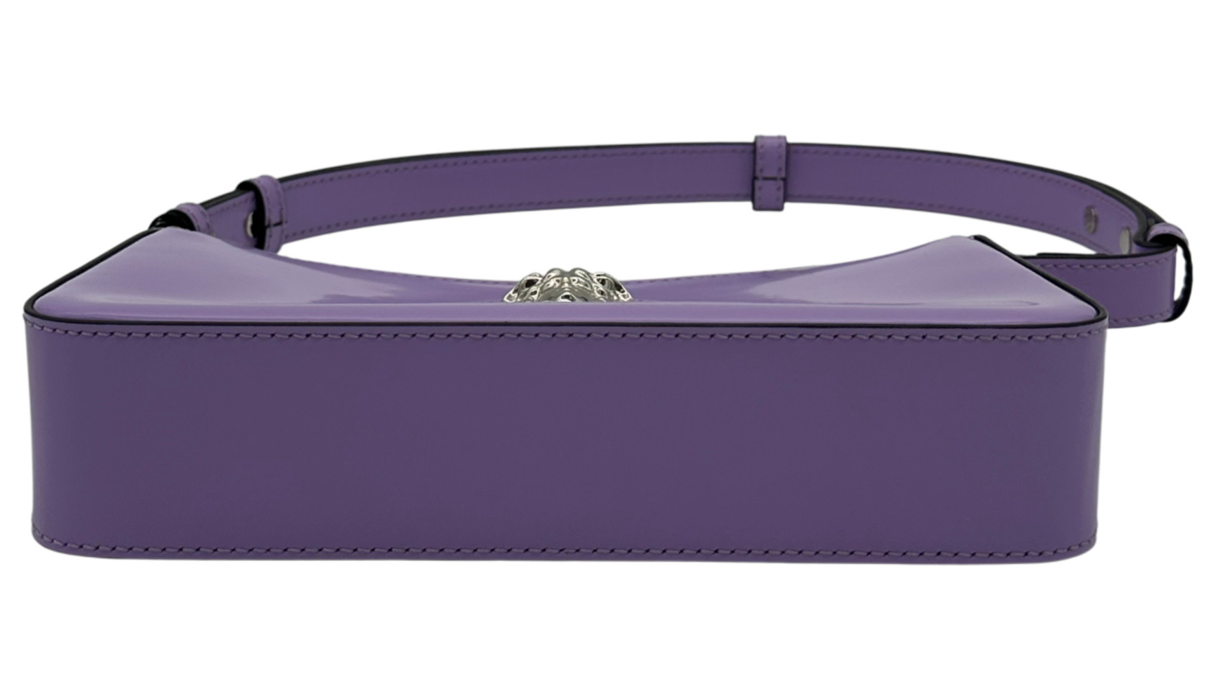 Versace Medusa Leather Pouch in Lilac image 6