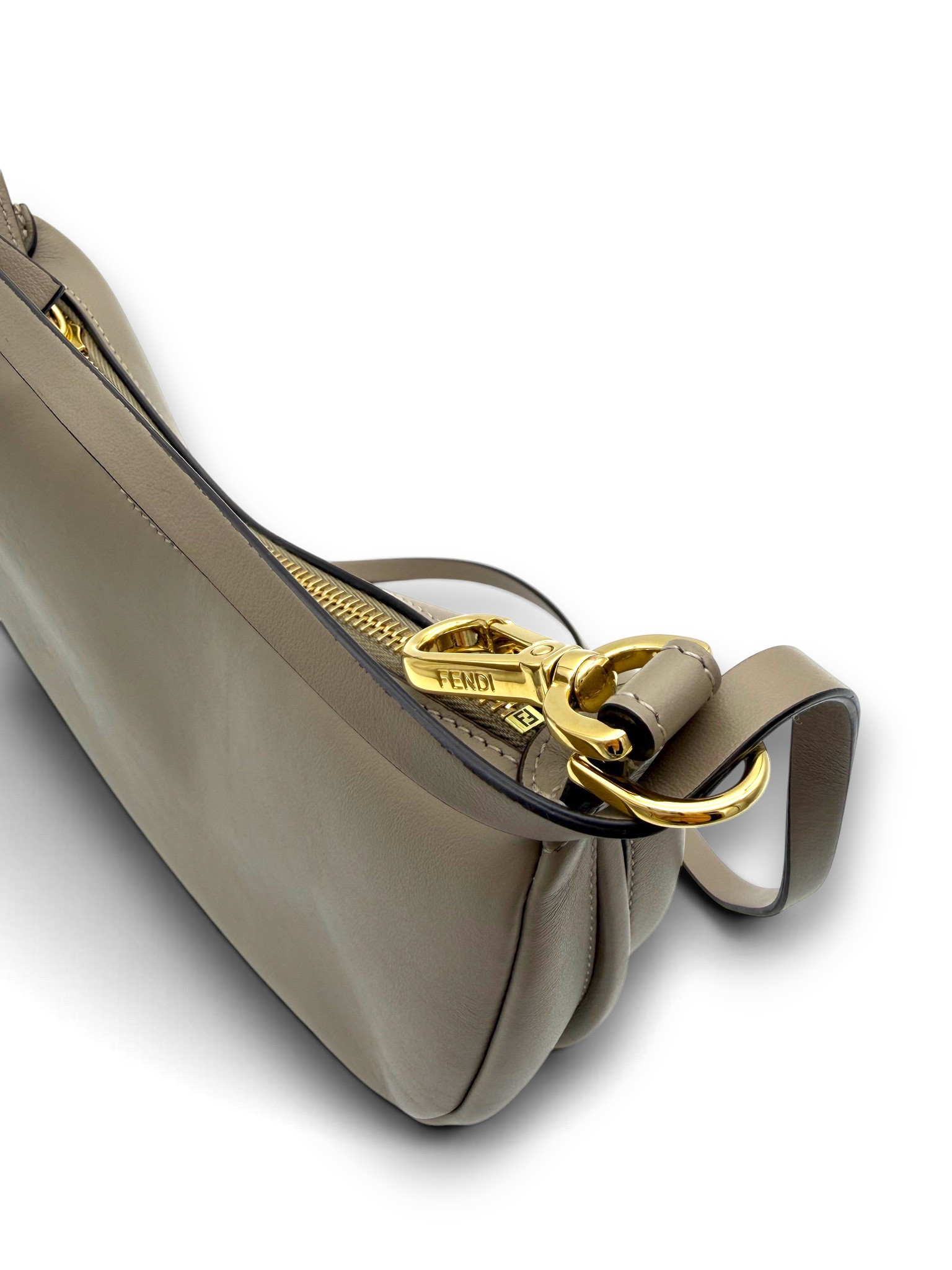 Fendi Fendigraphy Small Hobo Bag Taupe image 5