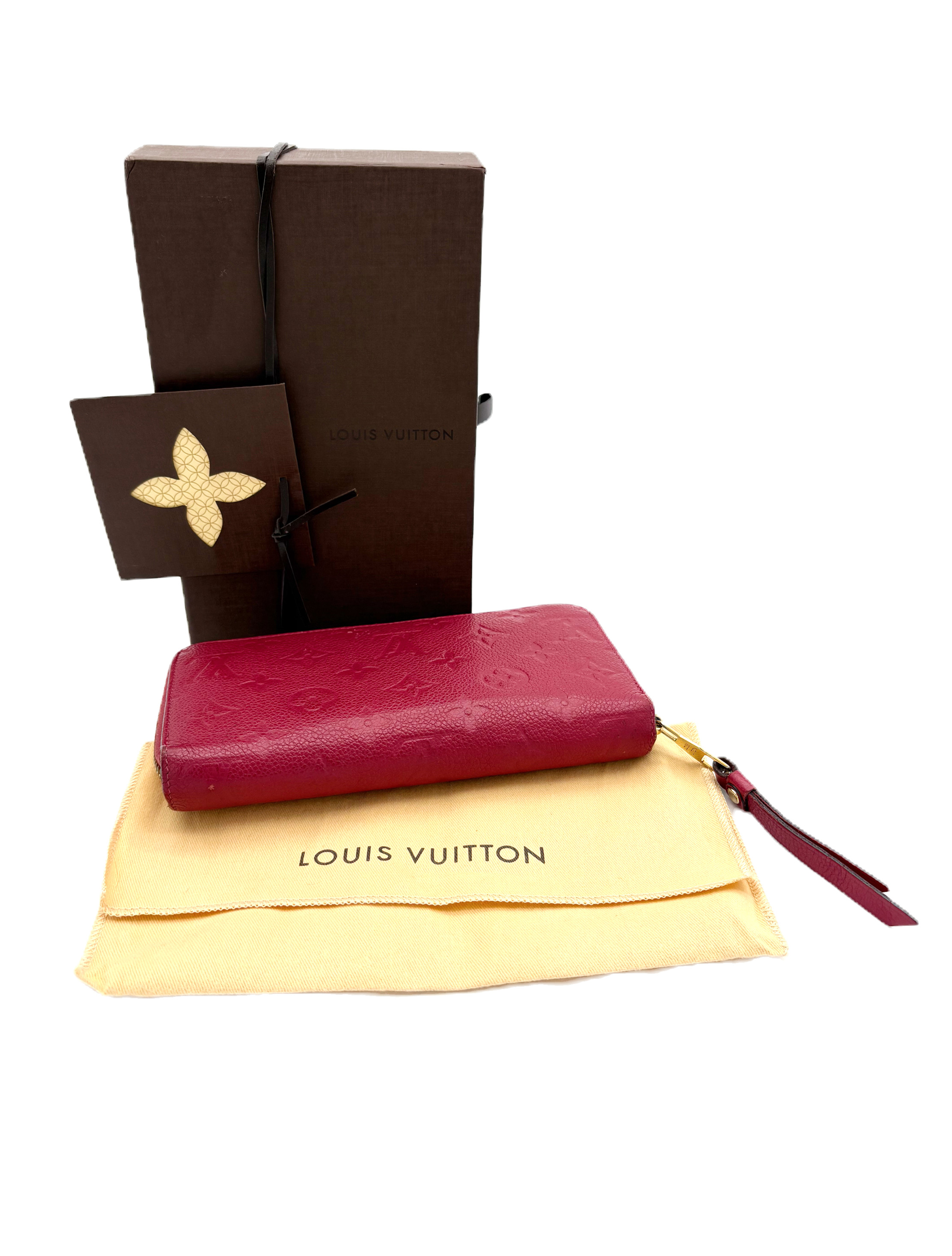 Louis Vuitton Zippy Wallet in monogram empreinte pink leather image 7