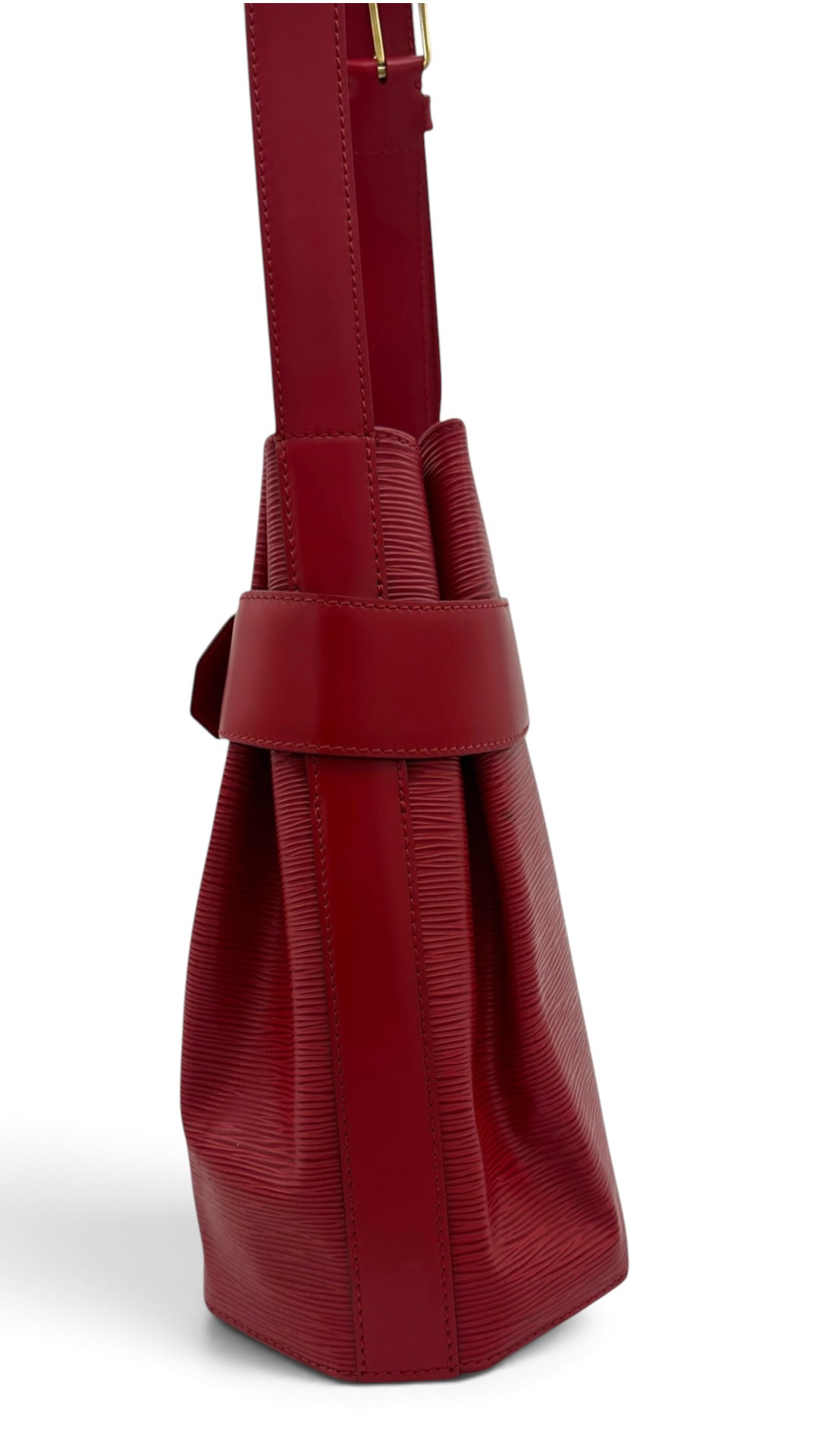 Louis Vuitton Petit Noe Epi Leather Bag in Red image 6