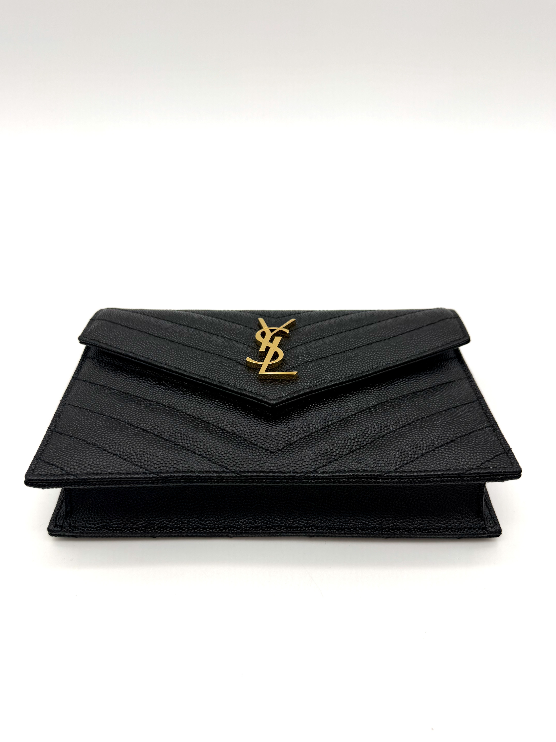 YSL Saint Laurent Monogram Envelope Chain Wallet image 6