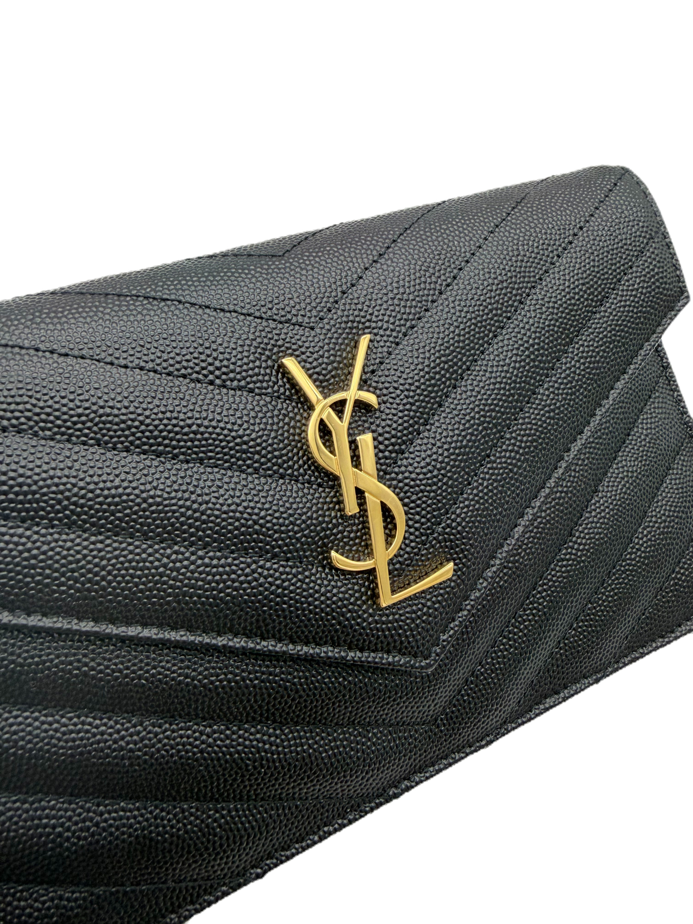 YSL Saint Laurent Monogram Envelope Chain Wallet image 2