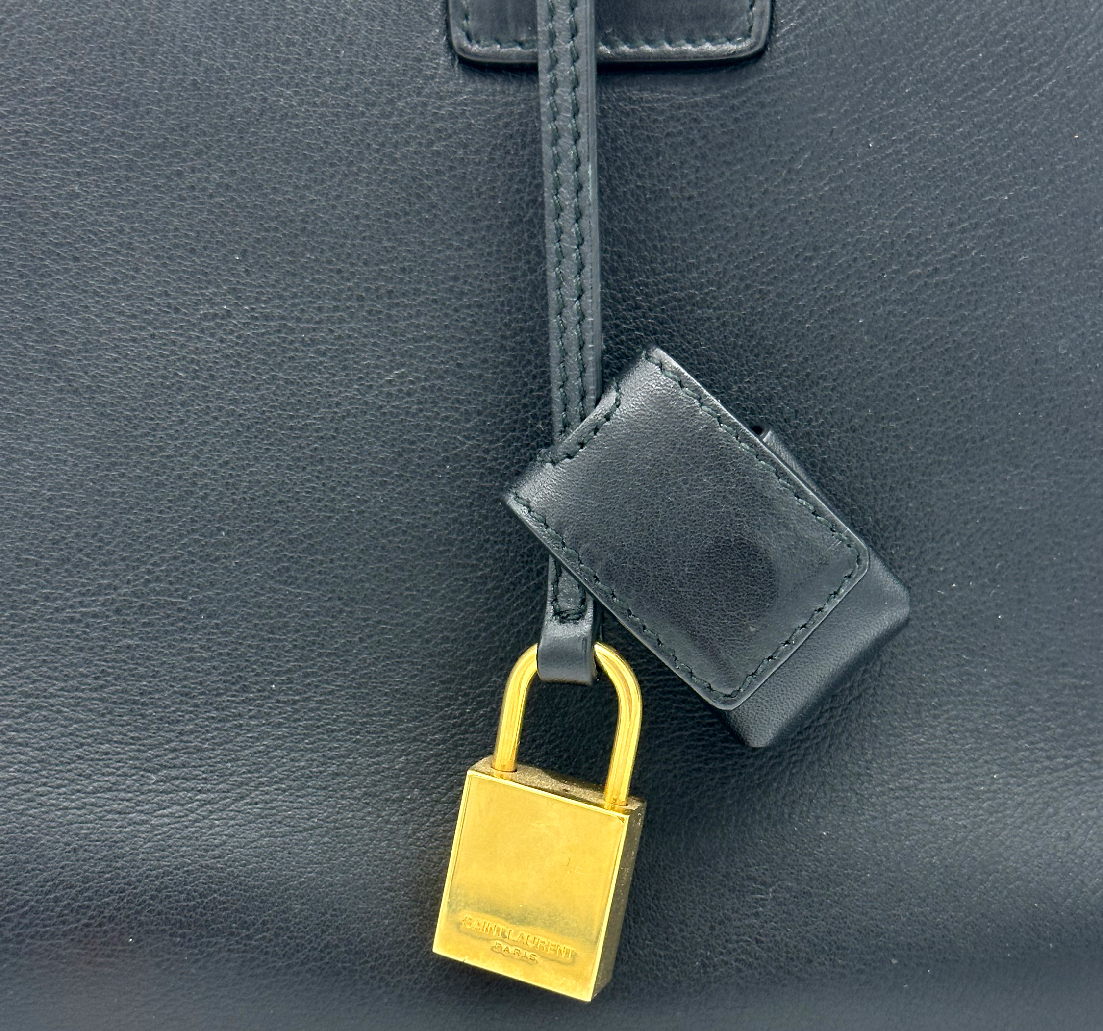 Saint Laurent Sac de Jour Leather Tote in Black Small image 10