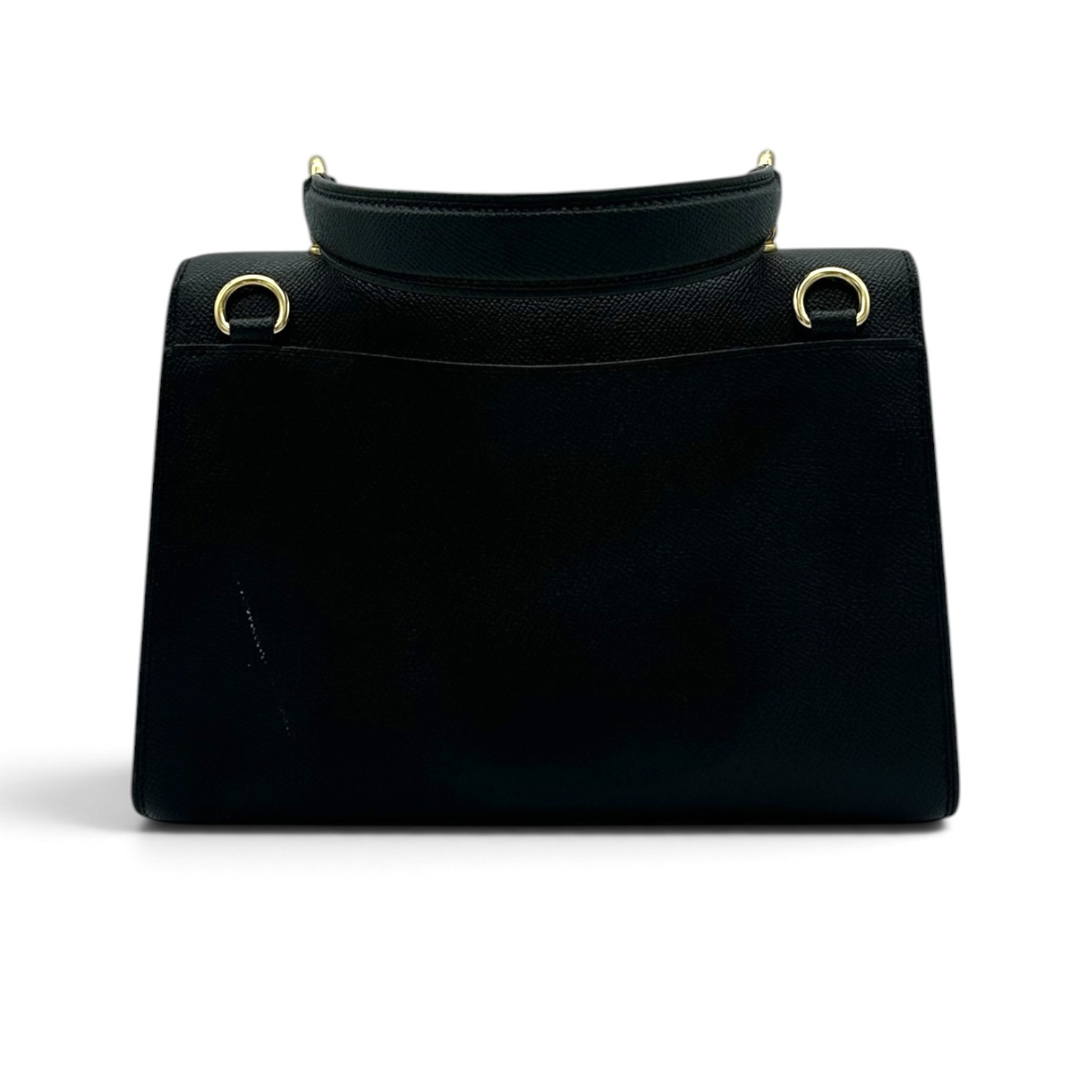 Coach Turnlock Leather Shoulder Bag in Black image 4