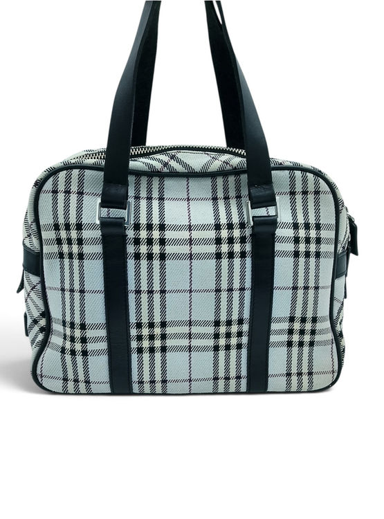 Vintage Burberry Nova Check Mini Boston Bag