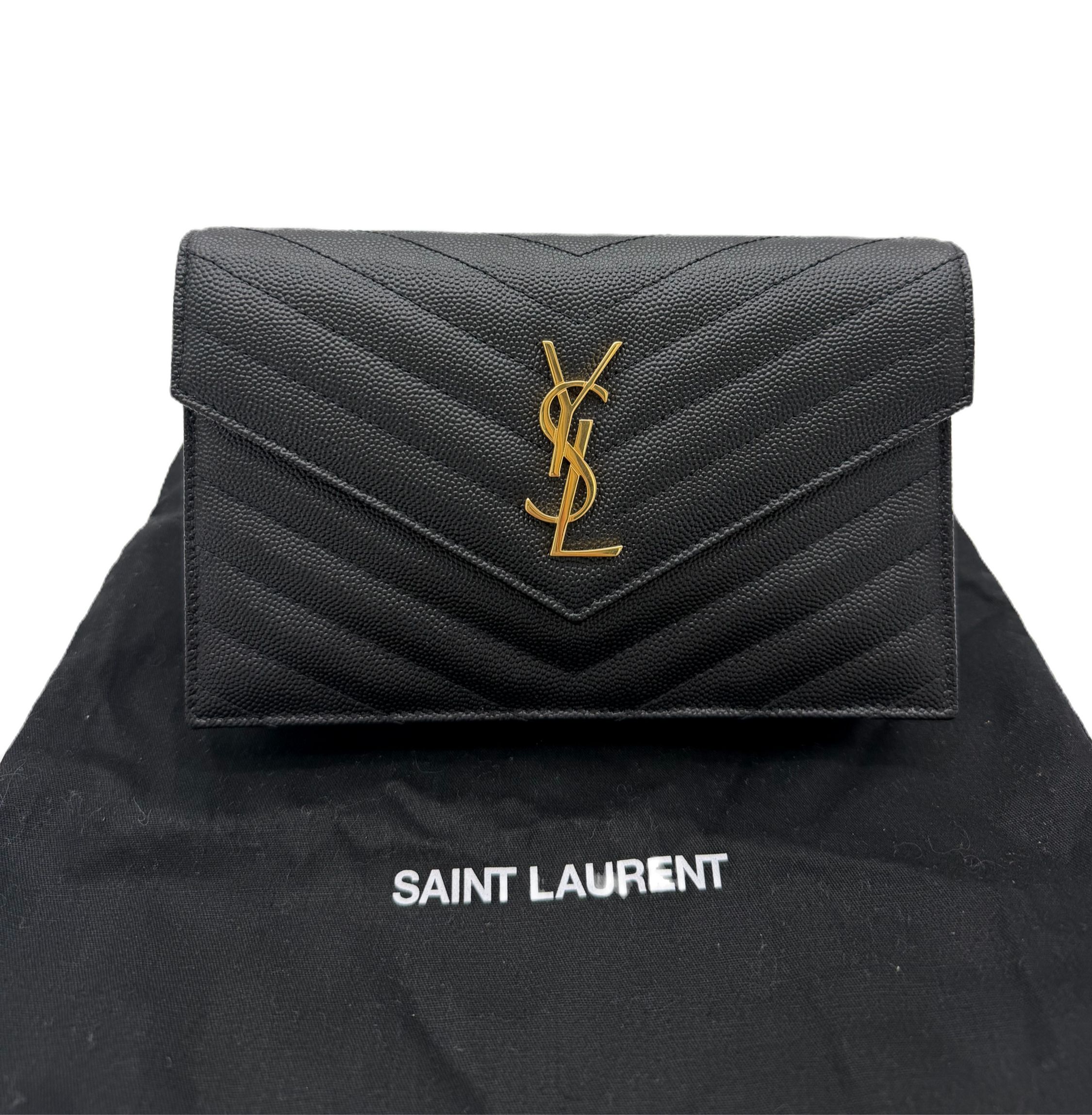 YSL Saint Laurent Monogram Envelope Chain Wallet image 7