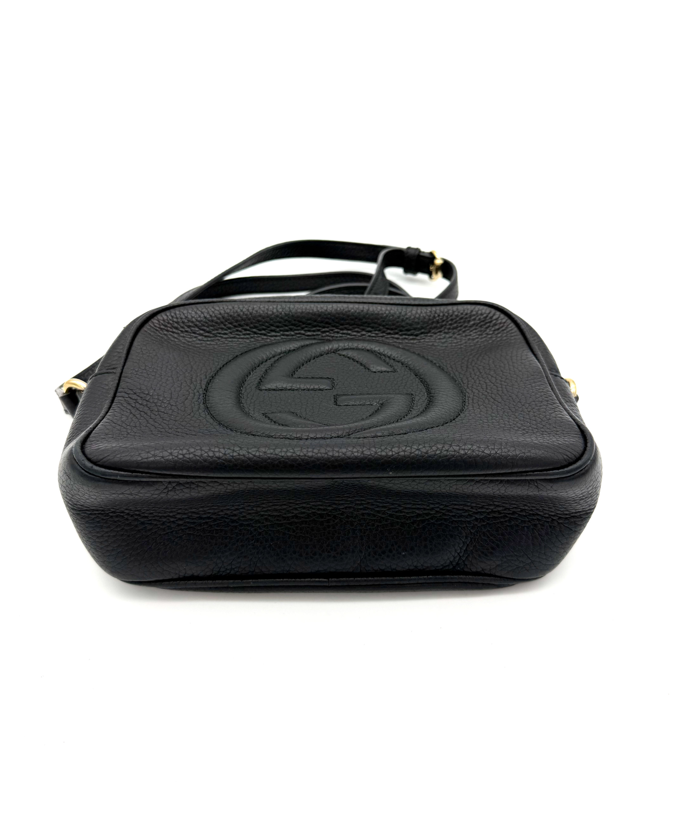 Gucci Soho Leather Disco Bag Black image 2