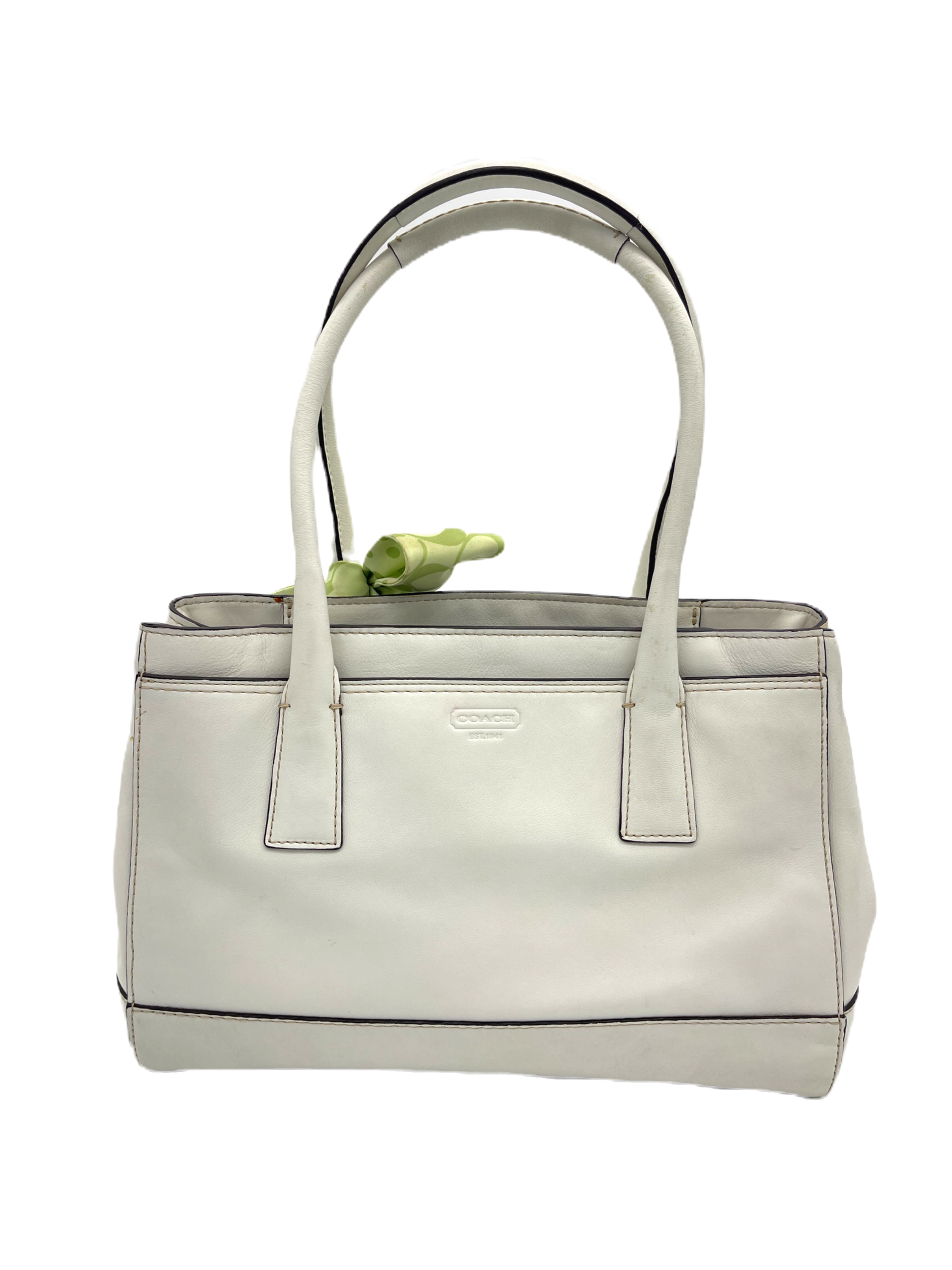 Coach Madeline Ivory Bag with Bow Strap image 5