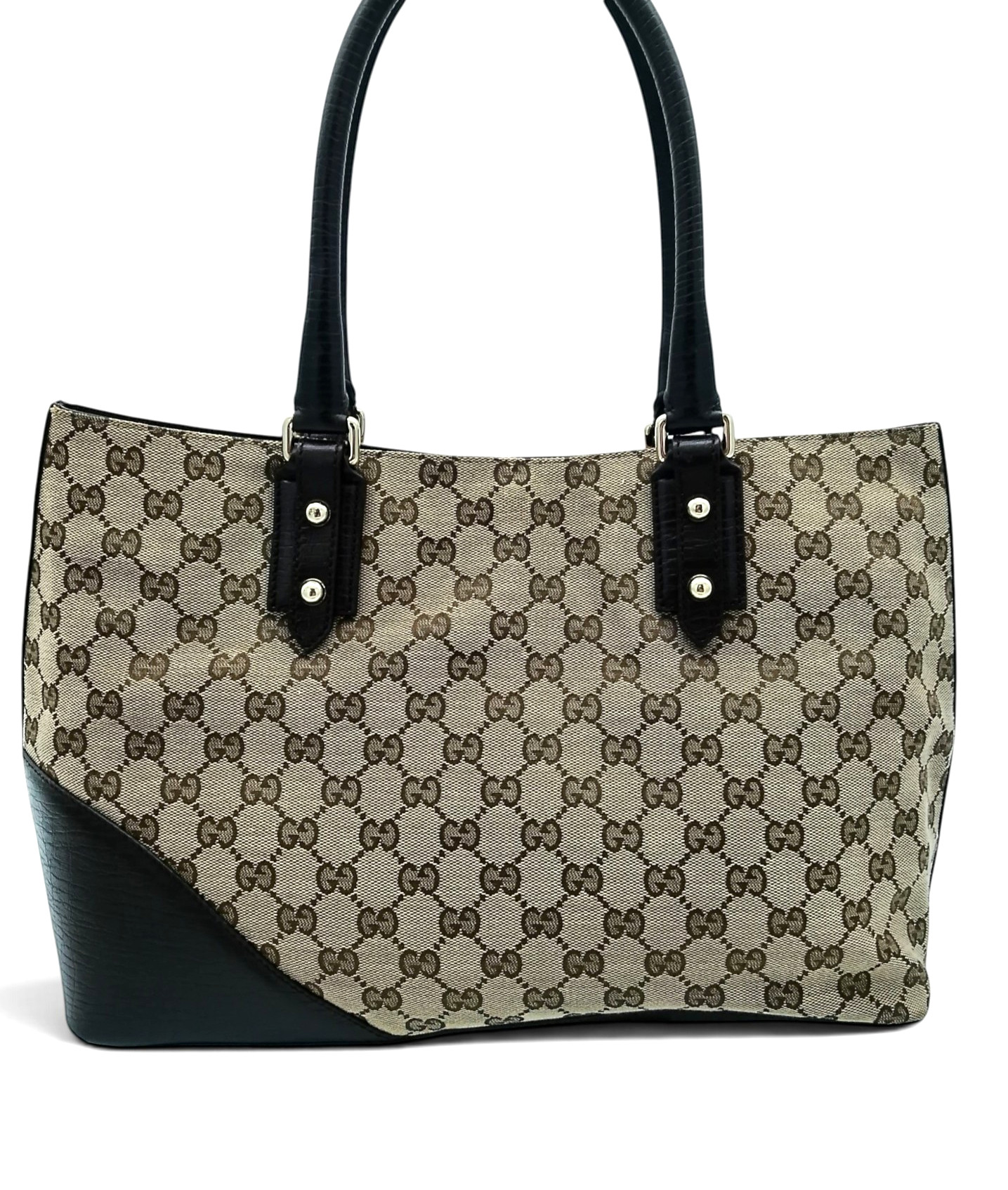 Gucci GG Canvas Hasler Horsebit Tote Bag image 2