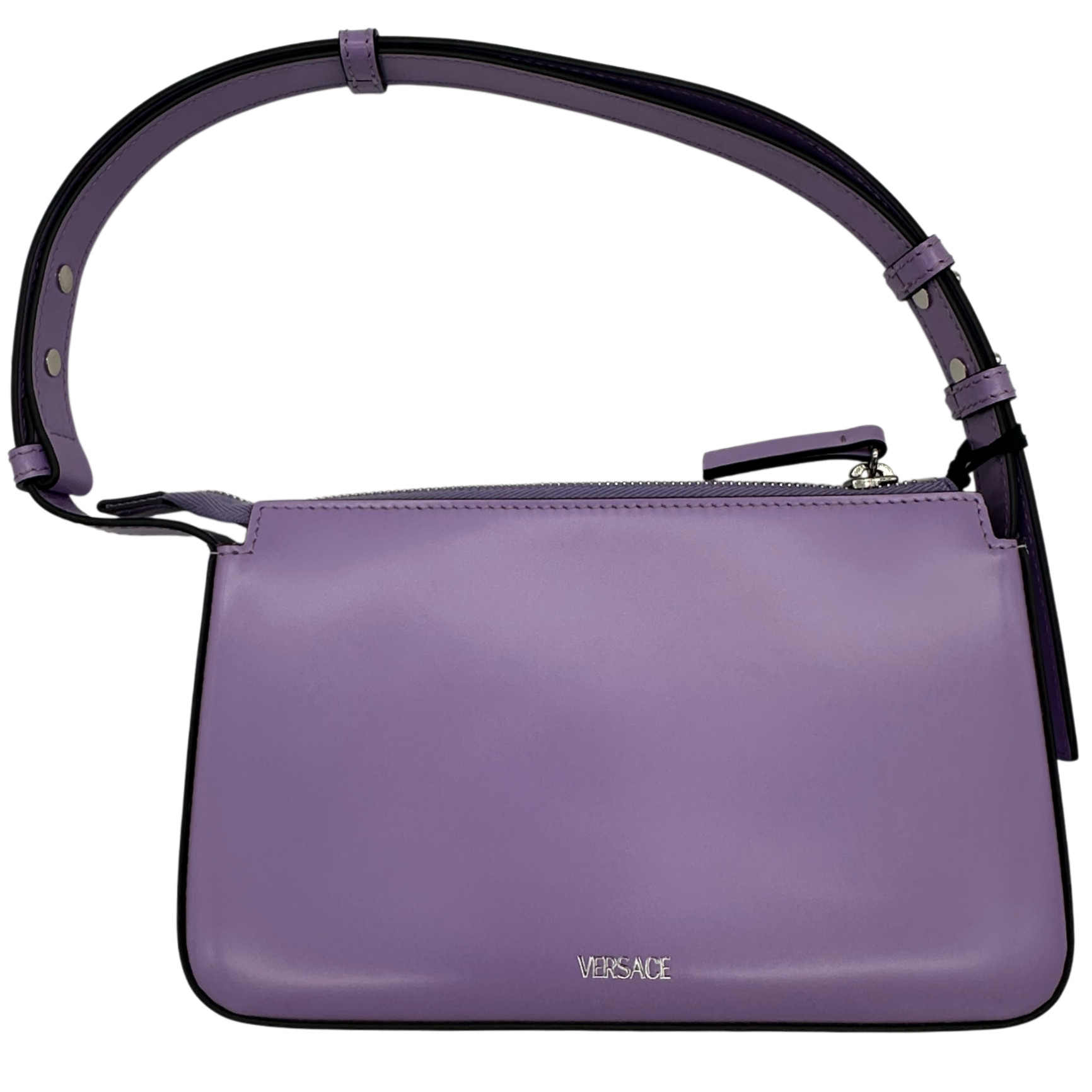 Versace Medusa Leather Pouch in Lilac image 5
