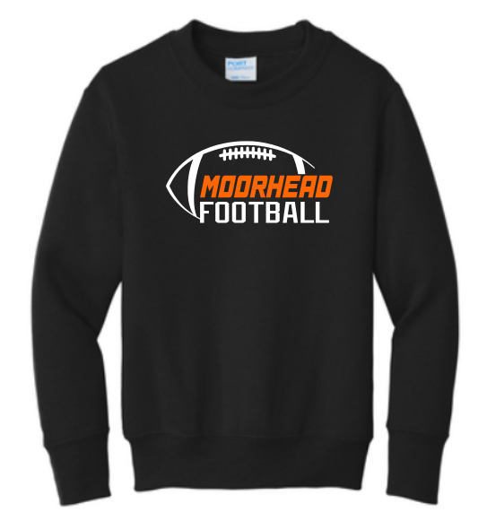 Moorhead Football Crewneck - NOT PERSONALIZED