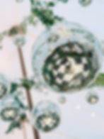Disco ball and greenery for wedding 
