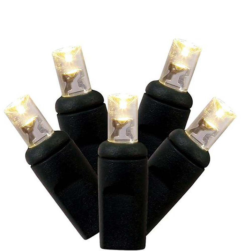 black twinkle string lighting christmas lights rental