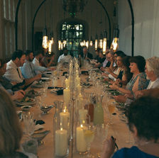 Pendant Lights on a Custom Structure at Branch Musuem
