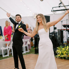 Disco Ball Treatment For a Tent Wedding