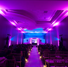 Uplighting and Drapes at Hilton Hotel Richmond