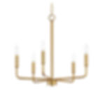 Kira 5 arm gold candelabra chandelier rental richmond virginia