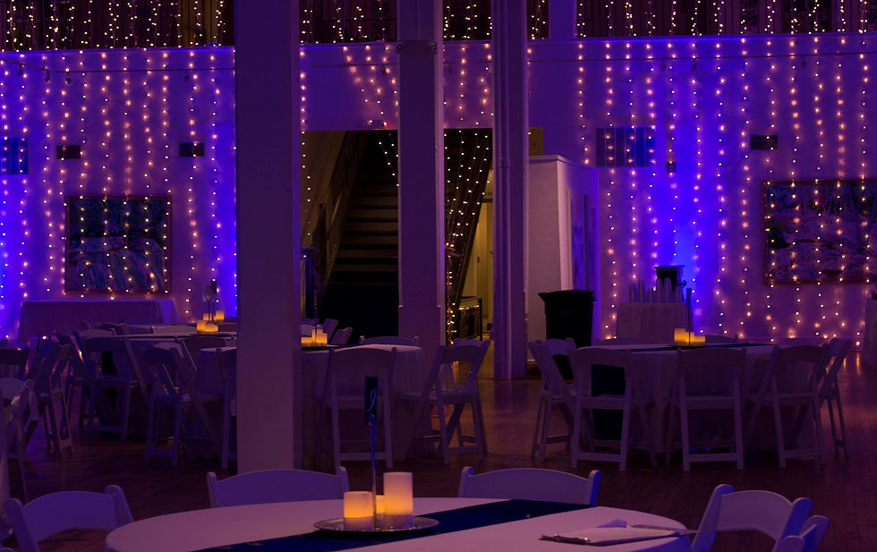 Thumbnail: Fairy light curtain  at ward center petersburg