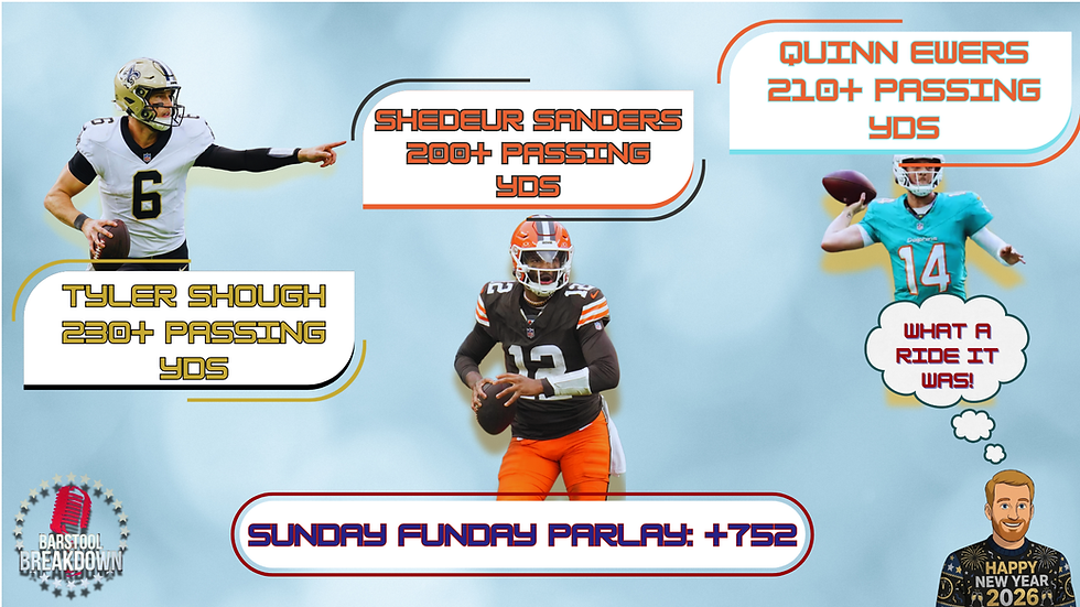 Week 18: Sunday Funday Parlay & Cool Bets