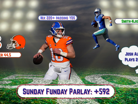 How About Some Week 1 Fun Bets! Oh & Go Bills!