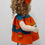 Thumbnail: 18" Early Character Doll 110 by Lenci, Rare Metal Button
