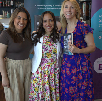 Michele Roys with her sister Mariane and Evelyn from Delish