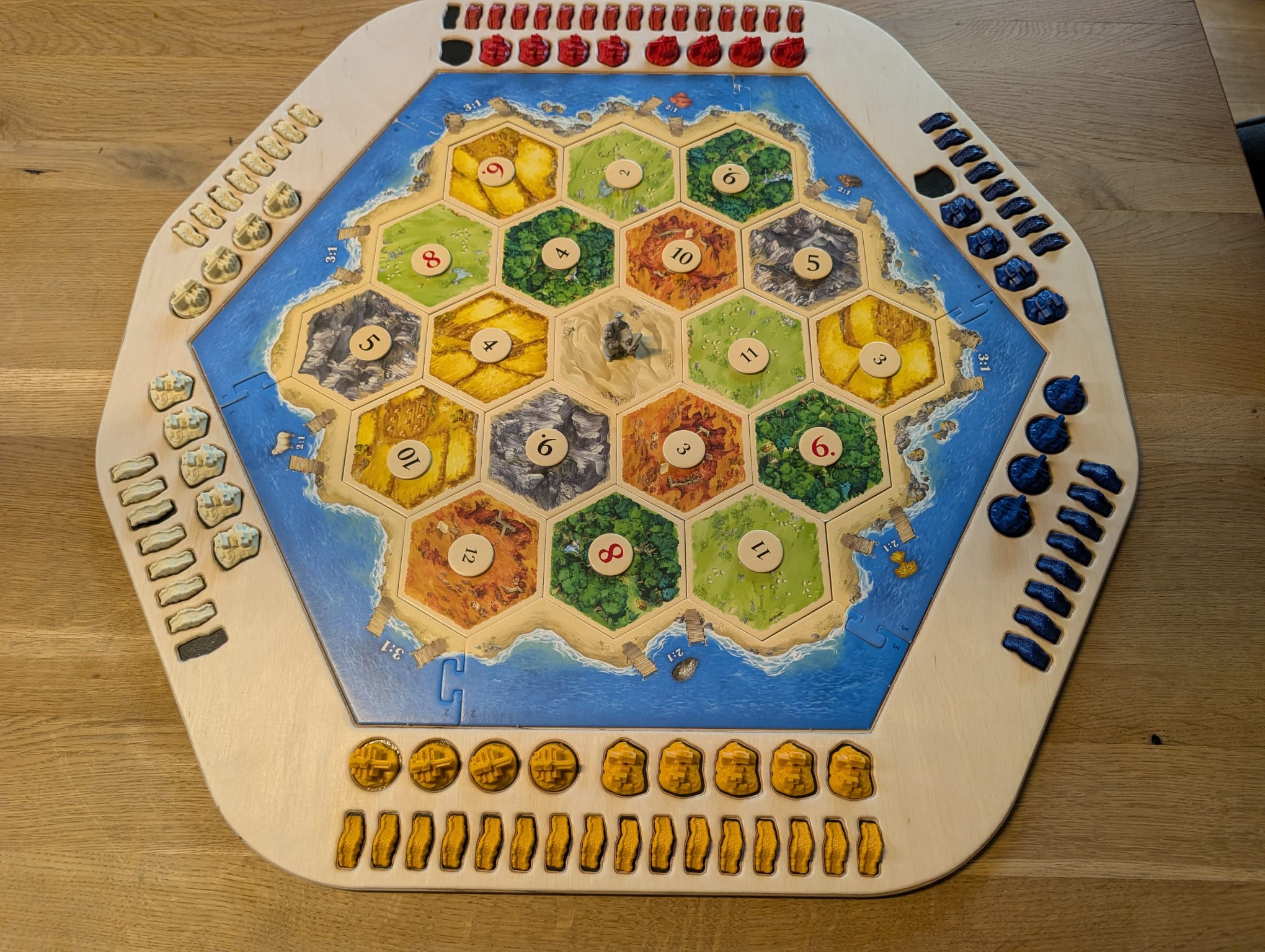Catan Spielfeld Brett