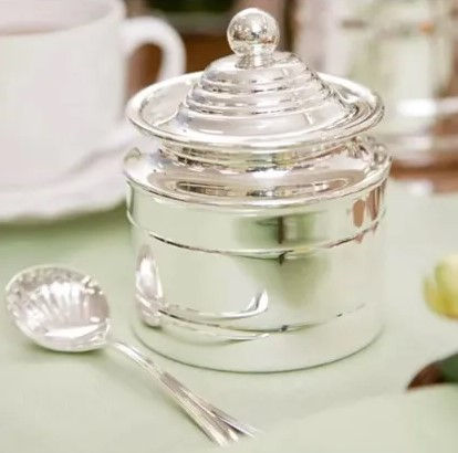 Açucareiro Prata com Colher