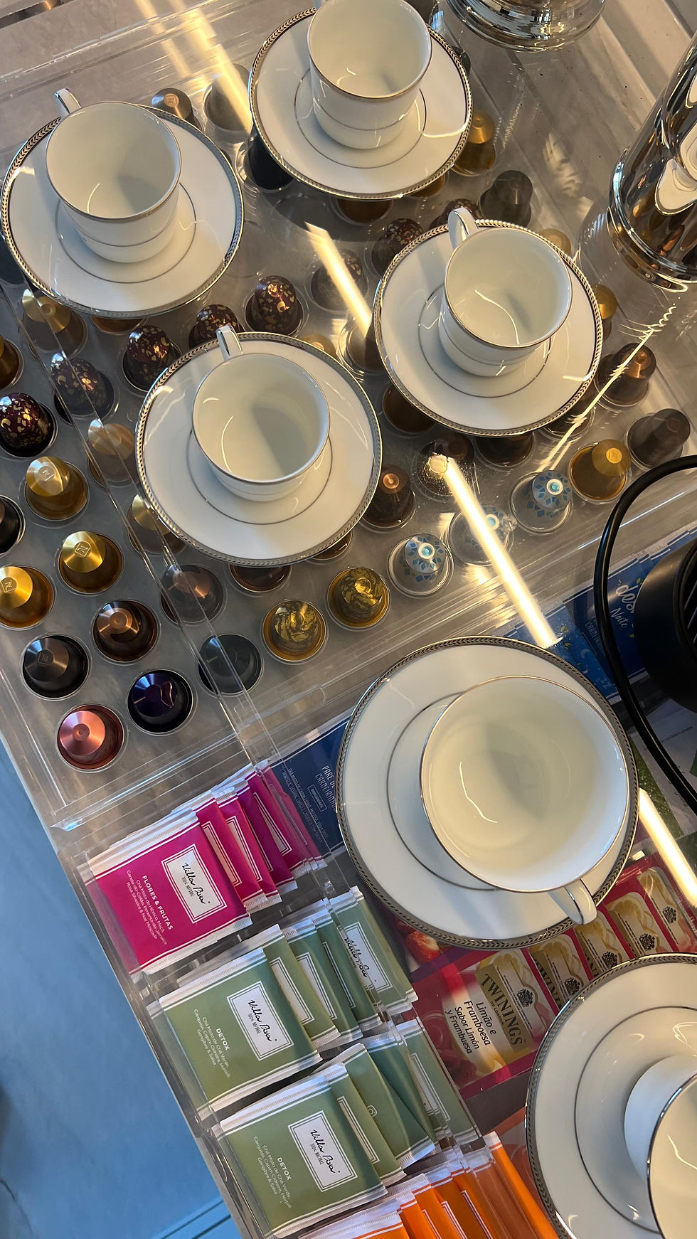 Miniatura: Xicaras de Café com pires para 2 pessoas, Noritake - Toorak Platinum 