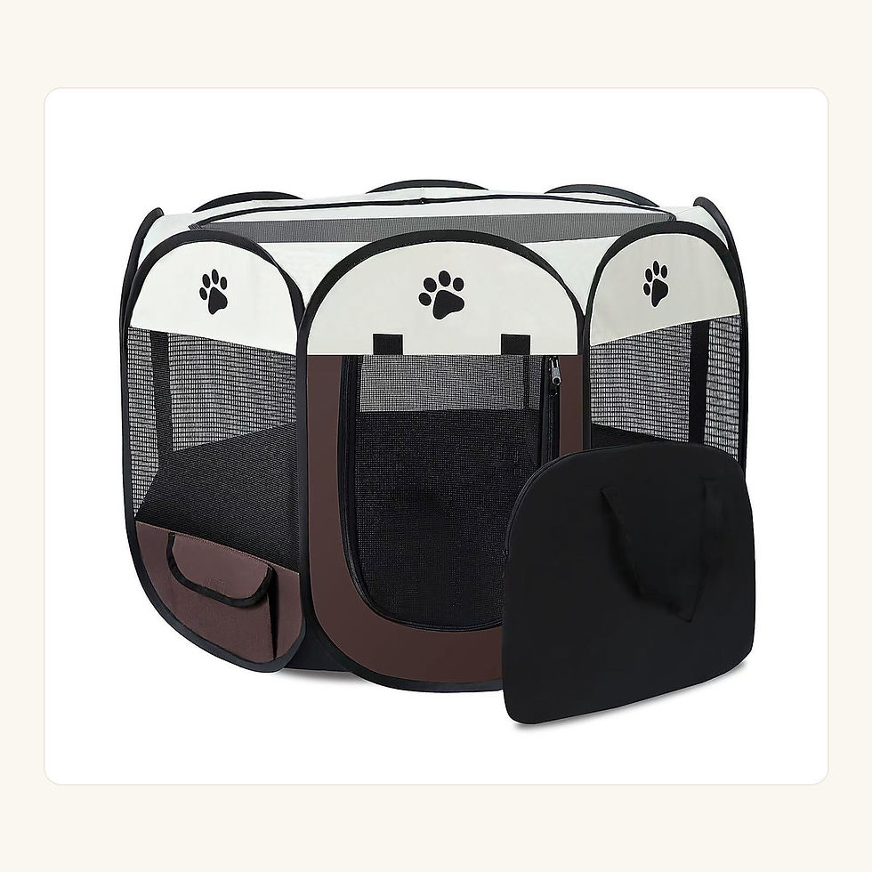Thumbnail: Reinforced coffee foldable playpen with bag