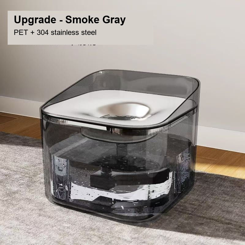 Thumbnail: Pet Drinking Fountain - Upgraded Smoke Gray Style
