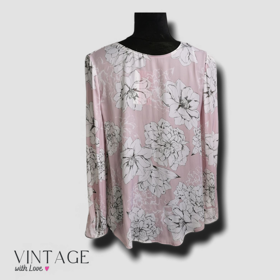 Thumbnail: Floral Long Sleeve Top - Size Estimate M