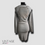 Thumbnail: Saxx Grey Textured Neckline Dress - Size Estimate S