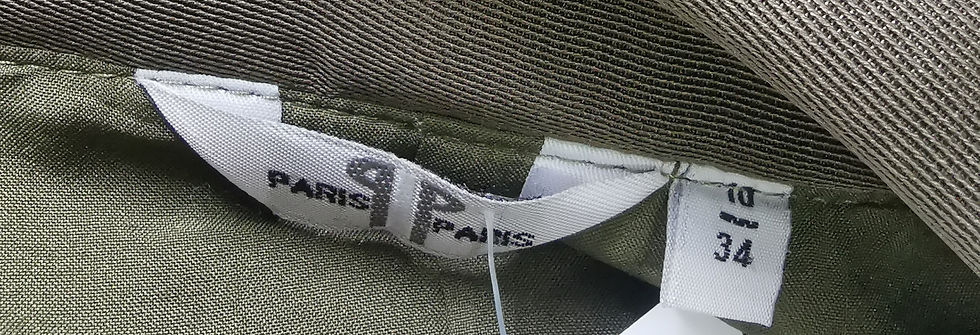 Thumbnail: Paris Paris Olive Brown Tailored Jacket - Size M