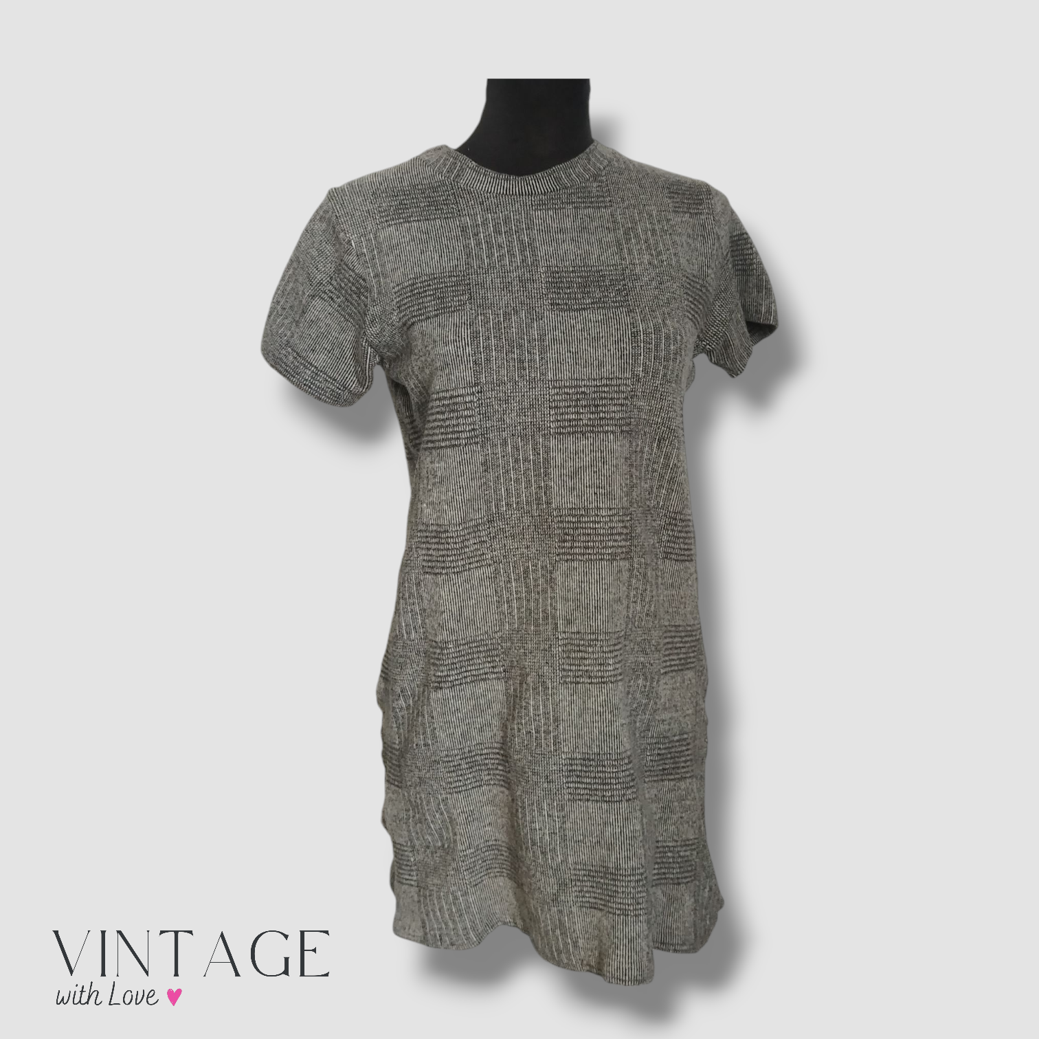 Zara Dark Grey Short Sleeve Dress - Size S