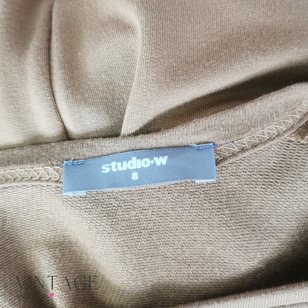 Thumbnail: Studio W Coconut Long Sleeve Dress - Size 8