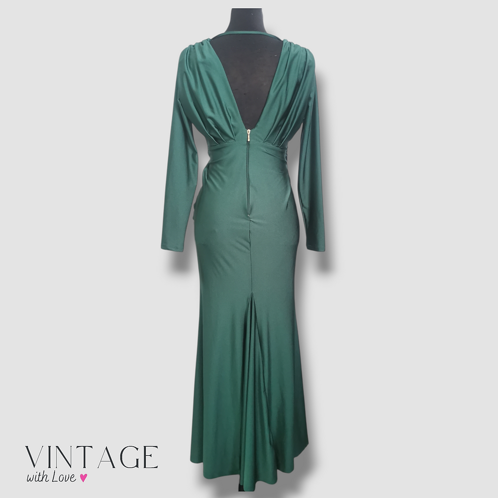 Thumbnail: RSVP Narute Green Evening Dress - Size M