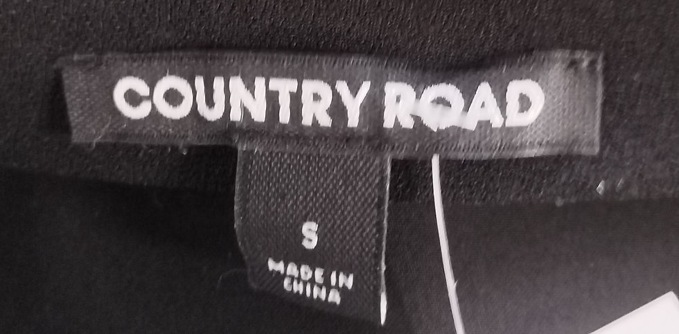 Thumbnail: Country Road Midnight Black One Shoulder Top - Size S