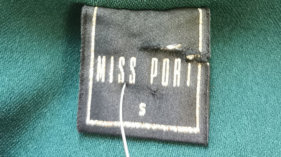 Thumbnail: Miss Port Forest Green Long Dress - Size S