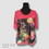 Thumbnail: Peach Floral Graphic T-shirt - Size M