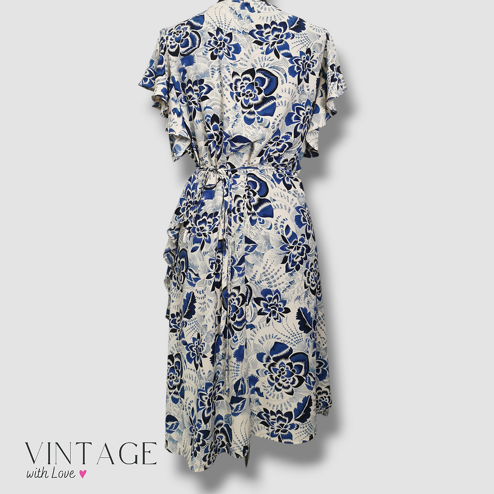 Thumbnail: Cover Me Pretty Floral Wrap Around Dress - Size 38