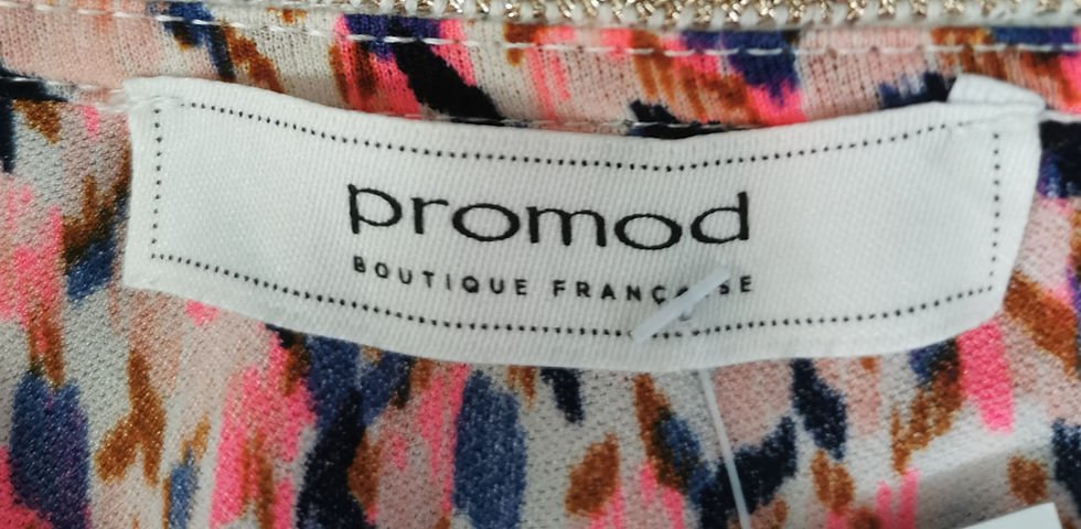 Thumbnail: Promo Multi-Colour V-Neck Top - Size Estimate M/L
