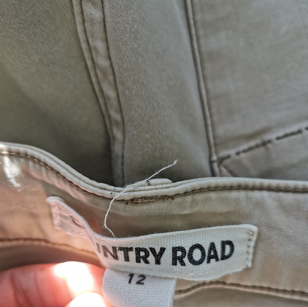 Thumbnail: Country Road Beige Zip Pocket Pants - Size 12
