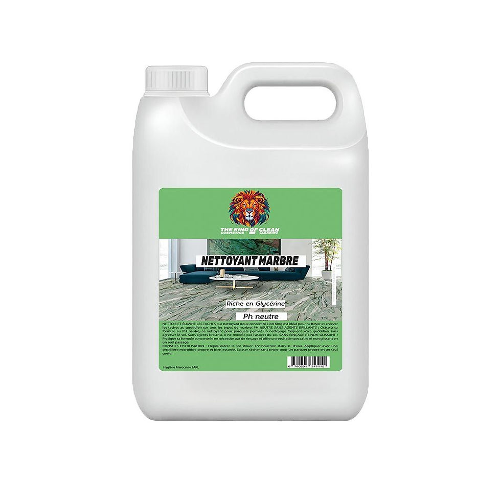 Bidon de 5L de nettoyant marbre parfumé professionnel
