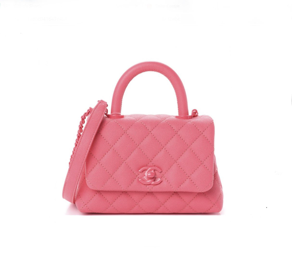 CHA080 : CHANEL COCO Handle MINI Lacquered Metal PINK